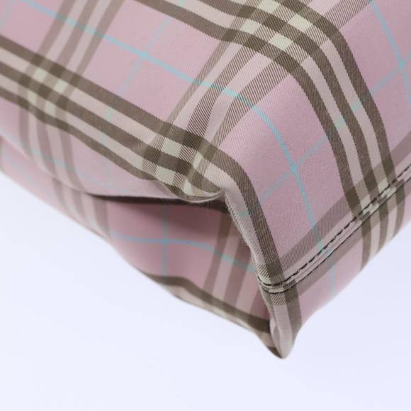 BURBERRY Nova Check Hand Bag Canvas Pink Auth 72132 - Picture 16 of 16